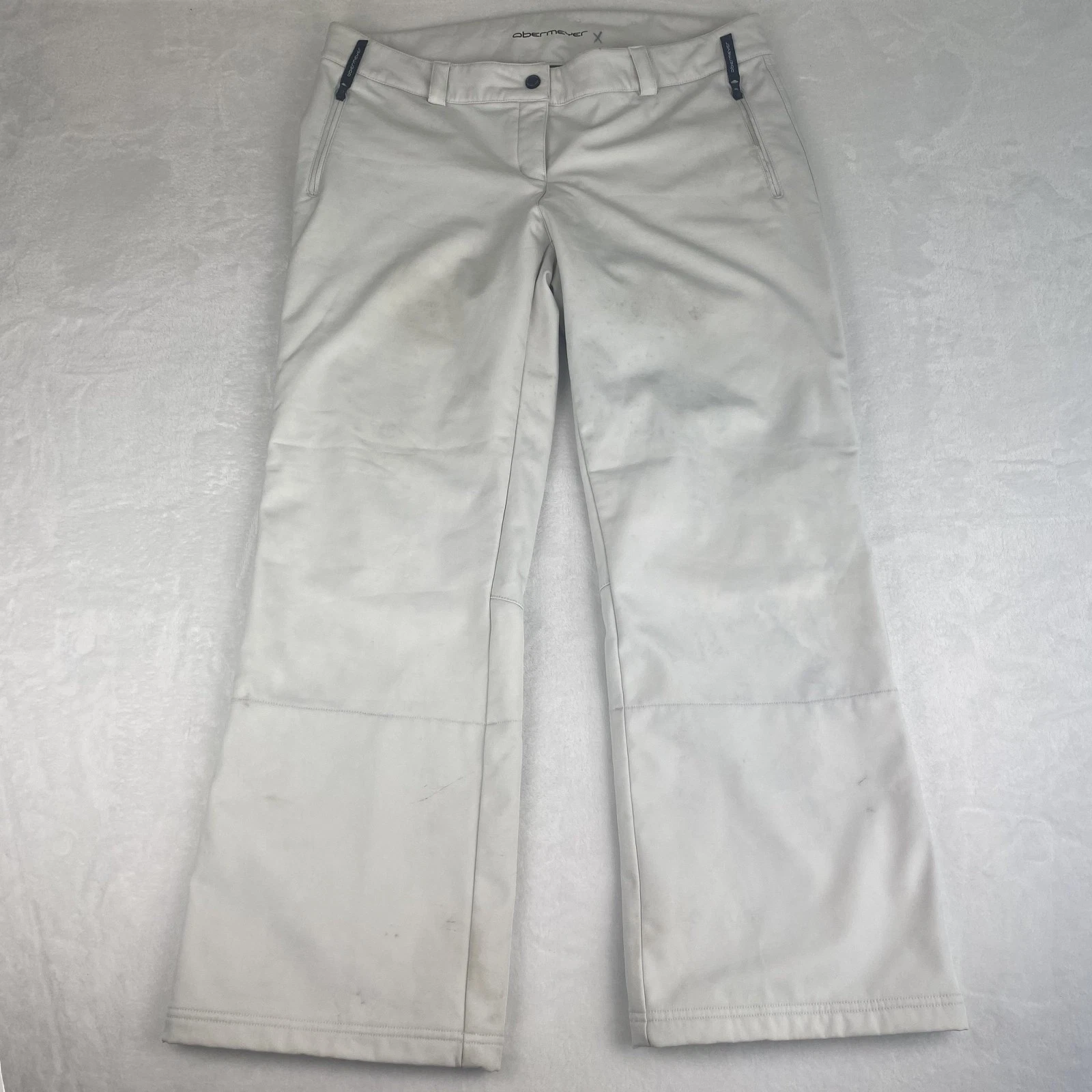 Obermeyer Snow Pants Womens Size 16 White Winter Sport Pants