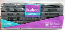 Polyform  Sculpey 3 Polymer Clay 8oz-Black - Next Day Shipping