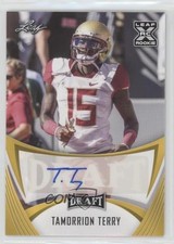 2021 Leaf Draft Auto Gold Tamorrion Terry #BA-TT1 Auto 0c6