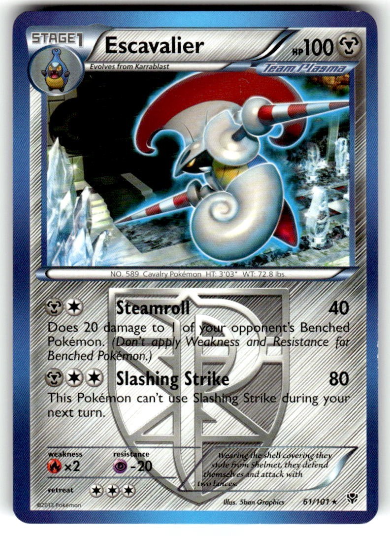 Escavalier (Team Plasma) 61/101 Plasma Blast Regular NM