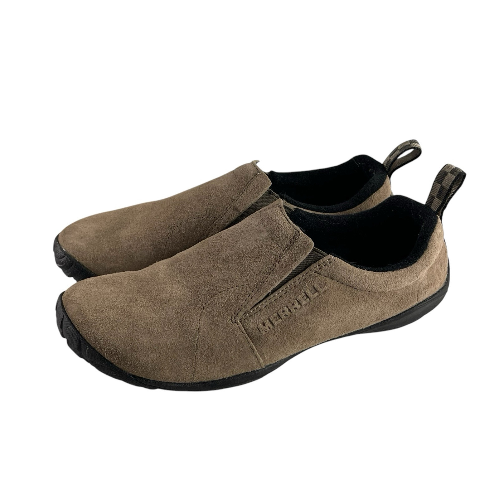 Merrell Scarpe Donna 9 Taupe Scamosciato Guanto Giungla Minamalista Corsa Trail Slip On