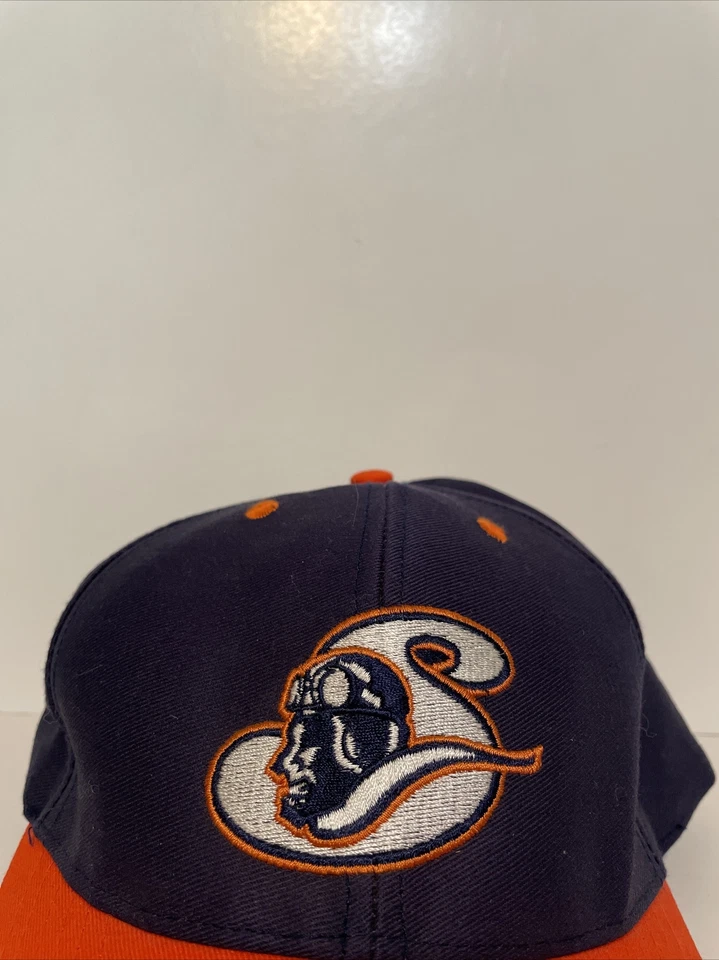 De colección Años 90 Schaumburg Flyers Snapback Sombrero Onda Azul Ligas Menores Béisbol Foto 2 de 4