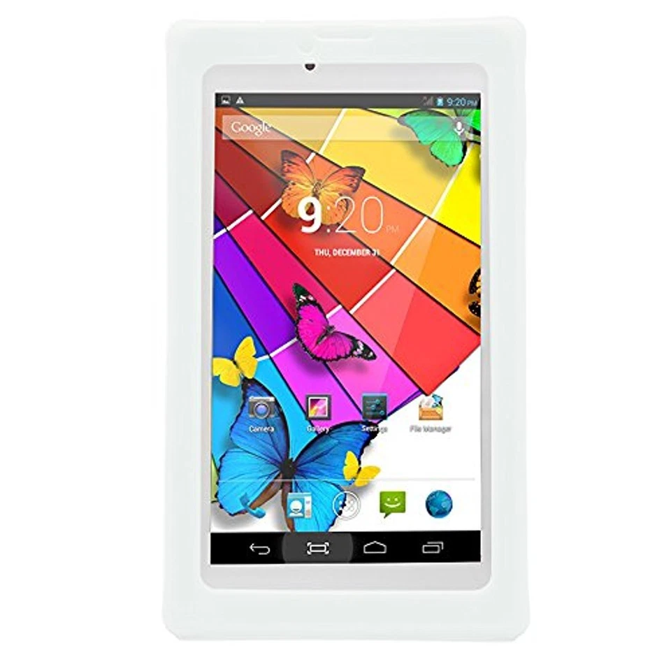 SDEALS Silicone Protective Anti-Slip Case for Tablet Phone & Tablet. Silver - Image 2 of 4