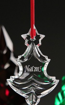 Baccarat 2015 Annual Edition Noel ORNAMENT Christmas Tree Clear