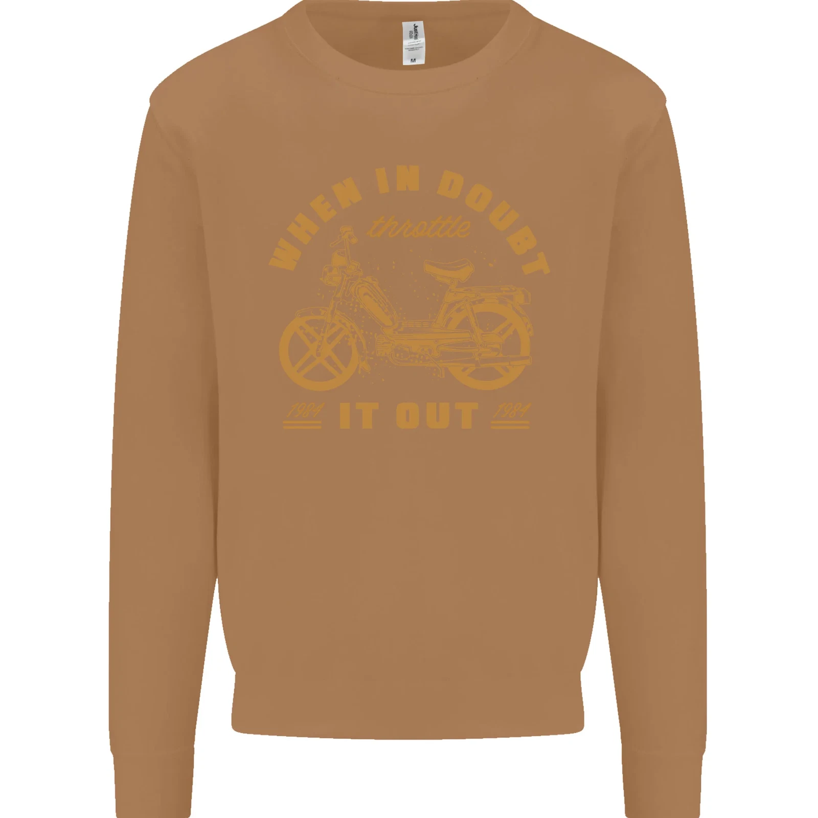 In Doubt Moped Biker Motorcycle Scooter Men's Sweatshirt