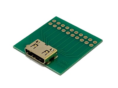 Mini-HDMI Adapter Platine | Mini HDMI Buchse zu RM 2,54 | Breakout Board