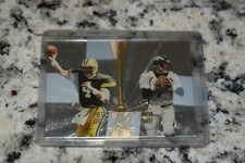 1998 Absolute Platinum Quads #1 Brett Favre/John Elway/Sanders/Dunn 