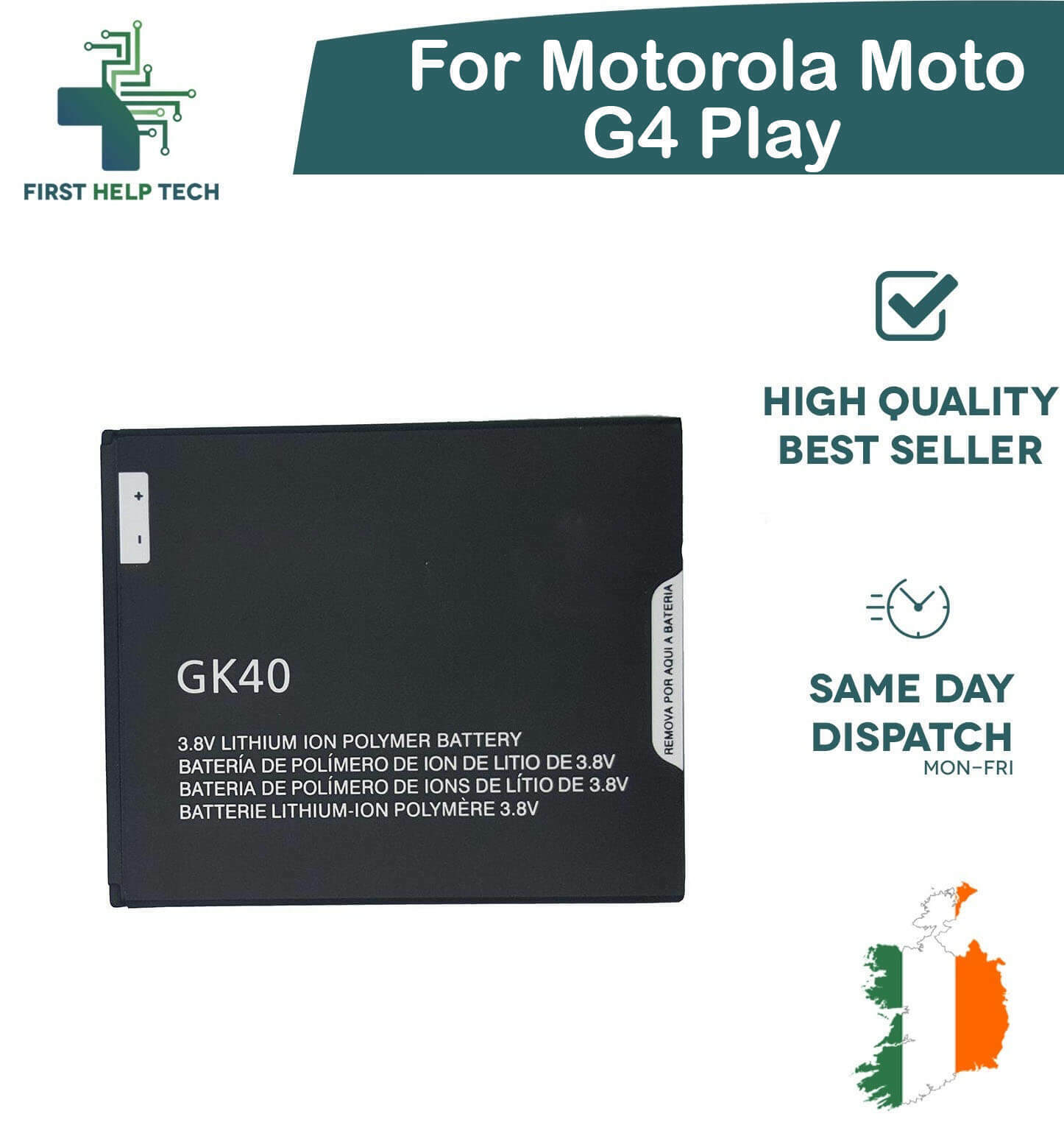 Genuine GK40 2800mah Battery G4Play For Motorola Moto G4 Play