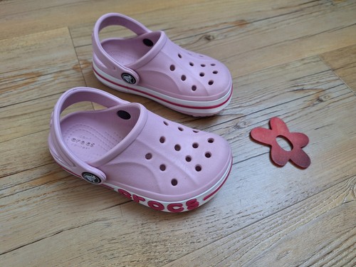 CROCS Comfort Ballerina Bayaband Clog 207018 rosa pink C9 Gr. 25 26 👉 wie NEU - Bild 2 von 24