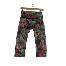 Lululemon Wunder Under High Rise Floral Print Leggings size 6 Multicolor