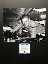Photo 8x10 dédicacée signée Rex White Beckett BAS COA NASCAR Legend Racing Car