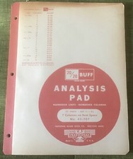 National analysis pad vintage 45-707 20/20 Buff 7 Columns 50 Sheets