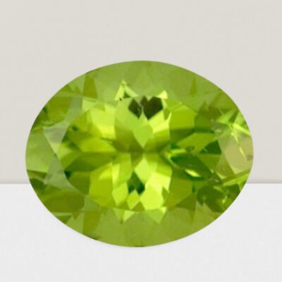 Peridot Oval Cut Gemstone 2 Cts - 9x7 mm Flawless Loose Gem