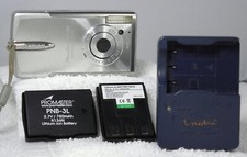Canon Powershot Sd20 - Tiny Unique "Candy Bar" Digicam w/ Case, Charger+2 Batts