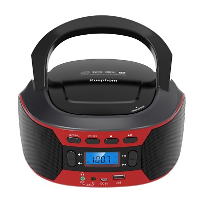 Boombox CD Player with Bluetooth,CD Player with FM Radio,AUX/USB Playback.