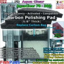 For AquaClear 70,300 Filter A615,A617,A1386,619,1406,616,1416 Generic Carbon Pad