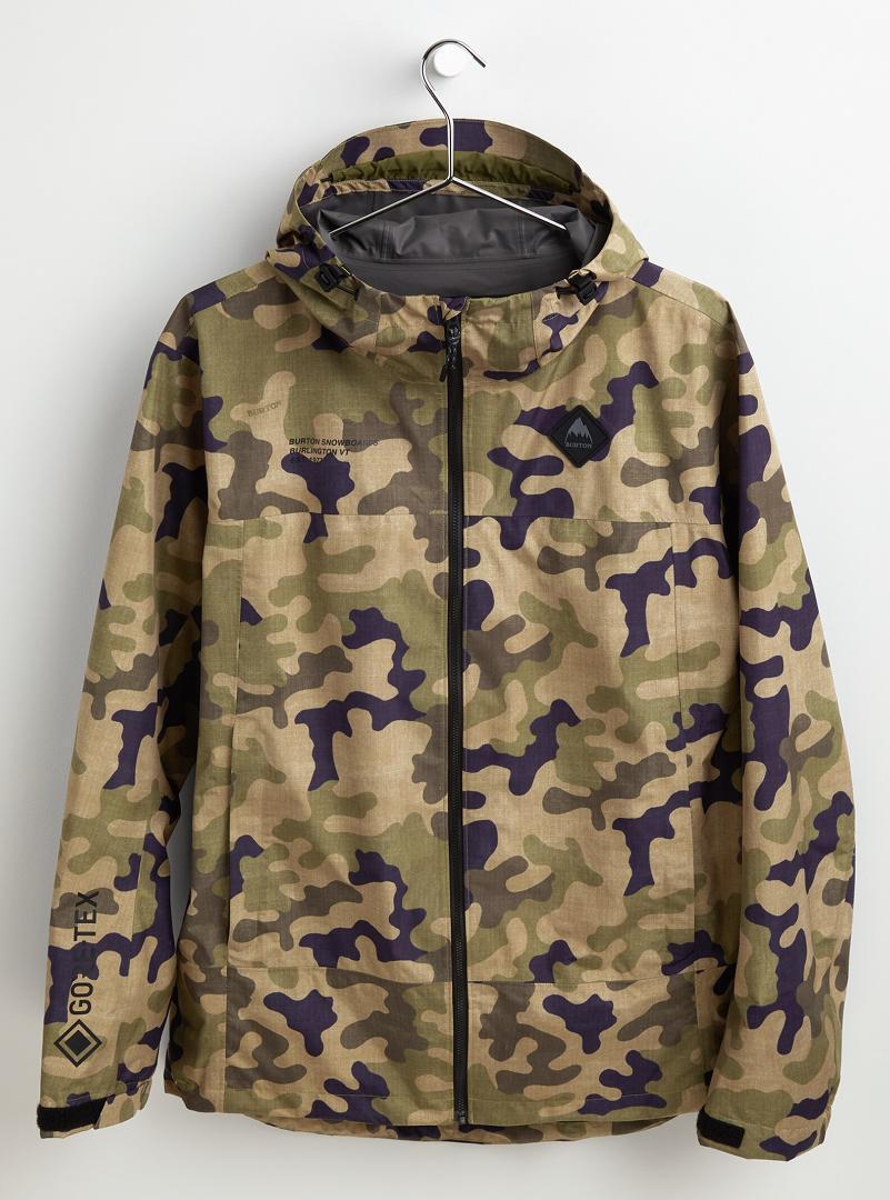 Burton Packrite Rain Jacket GORE-TEX Camo Full Zip Size M Burton Packrite Rain Jacket GORE-TEX Camo Full Zip Size M