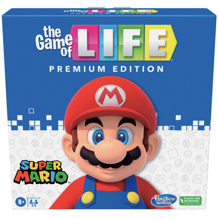  Hasbro Gaming The Game of Life: Super Mario Edition Board Game  for Kids Ages 8 and Up, Play Minigames, Collect Stars, Battle Bowser : Toys  & Games