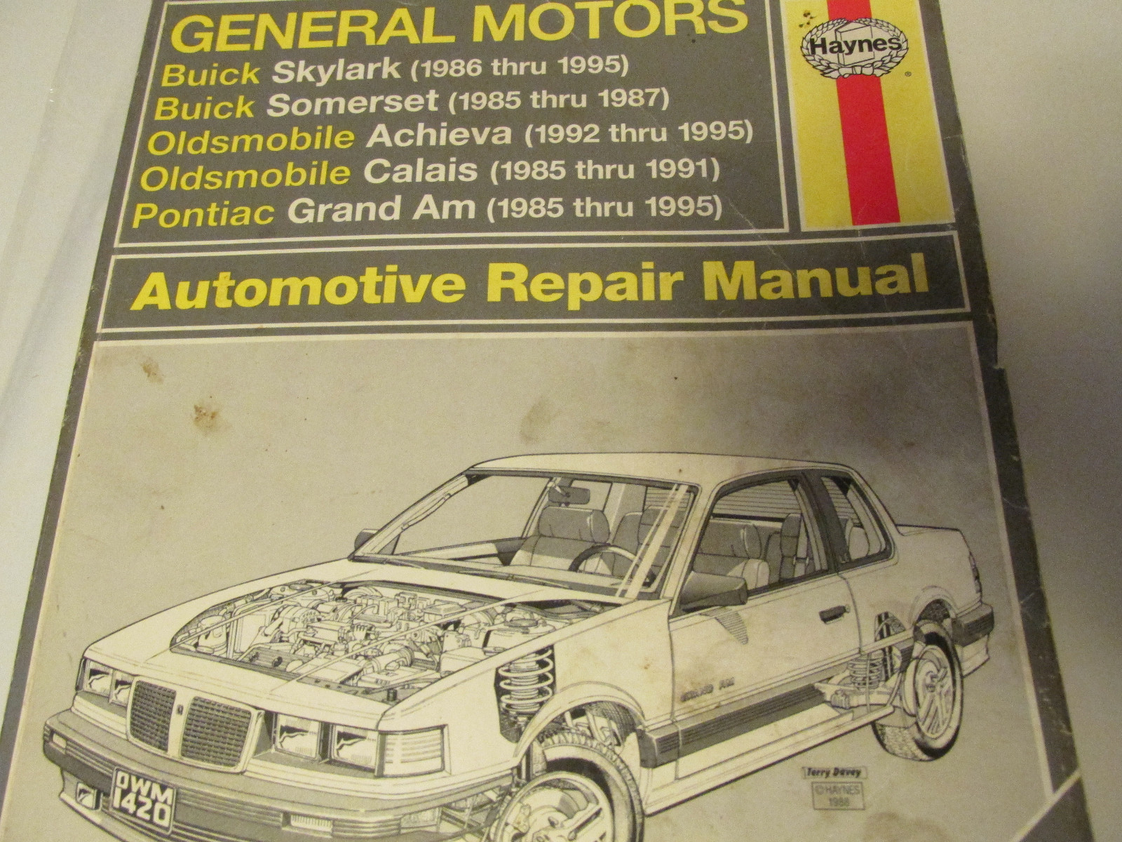 General Motors Haynes Repair Manual 38025 Buick Skylark Somerset Achieva  Calais | eBay