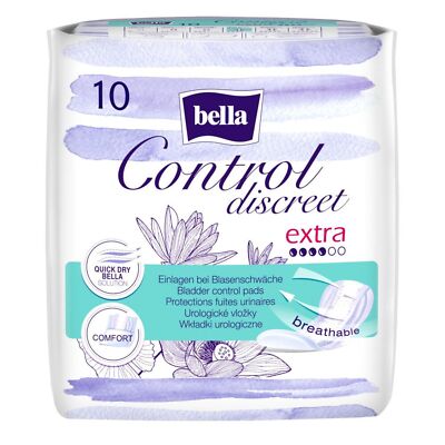 4x Bella Hygieneeinlagen 10er Extra Control Discreet Inkontinenz Binden Schutz