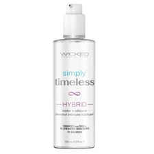 Wicked Simply Timeless Hybrid Water & Silicone Based Intimate Lubricant 4 oz