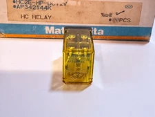 1X HC2E-HP-DC12V MATSUSHITA PCB Power Relay 12VDC DPDT 3A 30VDC 8-Pin Amber