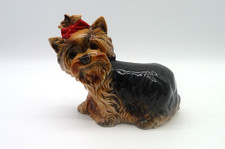 Goebel Porzellanfigur Hund mit Schleife Yorkshire Terrier H 15 cm Zsd. gut