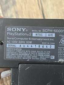 Sony PS2 PlayStation 2 Blk Console W/ 1 Controller See Photo Did Work Lost Cord