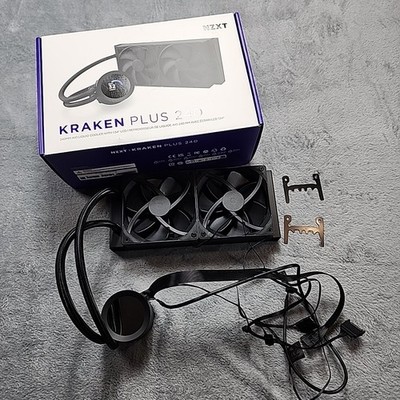 NZXT - Kraken Plus 240 mm Radiator CPU Liquid Cooler (2 x 120mm F120P Fans)