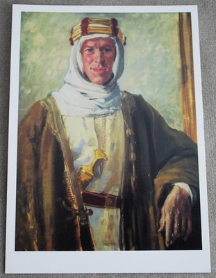 Vintage Postcard Colonel T.E Lawrence Augustus John Painting 1919 Tate Gallery