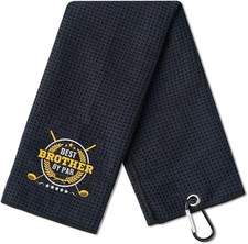 Brother Gifts Golf Towels, Accessory for Bags, Black