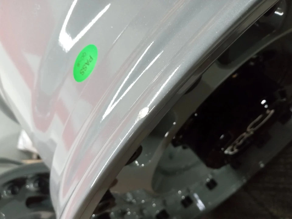 4 - Blemished 18x9.5 Gray Wheel Black Rhino Axle 8x6.5  -18 - Image 2 of 4