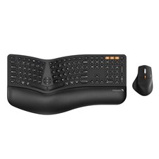ProtoArc Ergonomic Wireless Keyboard Mouse, EKM01 Plus Full Size Ergo Bluetoo...