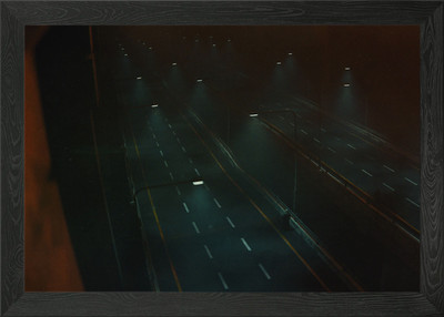 Highway Empty Scene 3 3D Framed Wall Art Poster Canvas Print Picture
