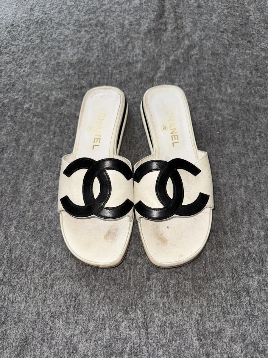 CHANEL シャネル ストライプ ウェッジサンダル CHANEL シャネル ストライプ ウェッジサンダル CHANEL シャネル