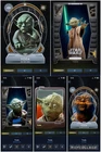 Topps Star Wars Digital Card Trader 5 Card Legendary Yoda Monument Insert Lot