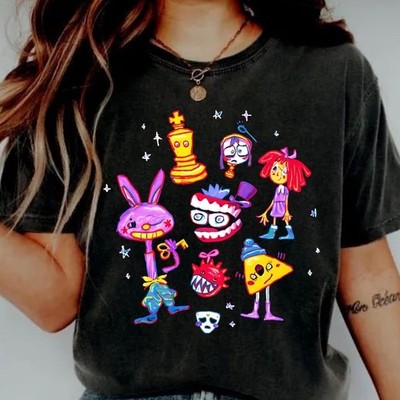 The Digital Circus Shirt, Tadc Characters Graphic Tee