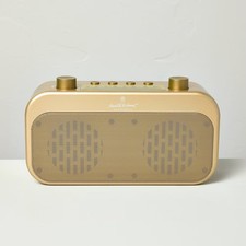 Portable Brass Finish AM/FM Bluetooth Radio - Hearth  Hand with Magnolia