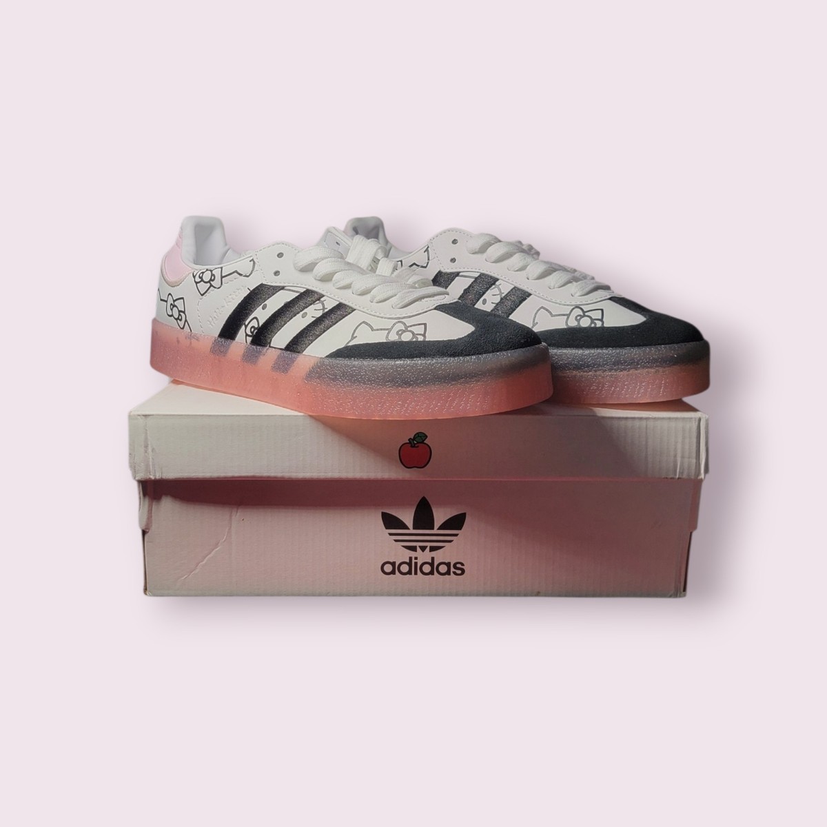 adidas Samba Hello Kitty Platform Sneakers Womens Size 8 RARE SAMPLE NEW adidas Samba Hello Kitty Platform Sneakers Womens Size 8 RARE SAMPLE NEW