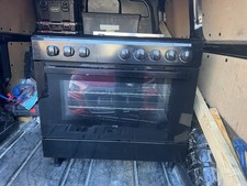 Logik LFTG90B18 90 cm Dual Fuel Range Cooker - Black 42168