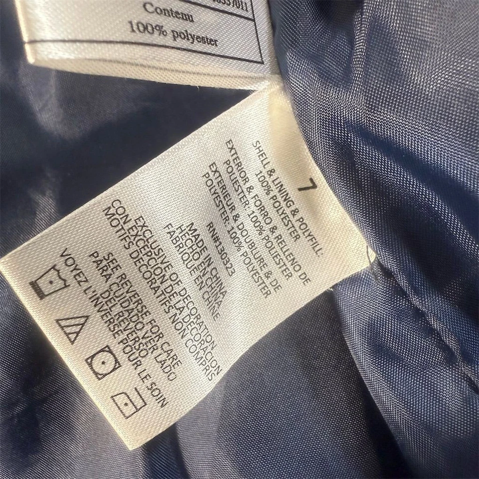 Chaleco acolchado de dinosaurios multicolor talla 7 unisex sin mangas para niños Foto 4 de 4