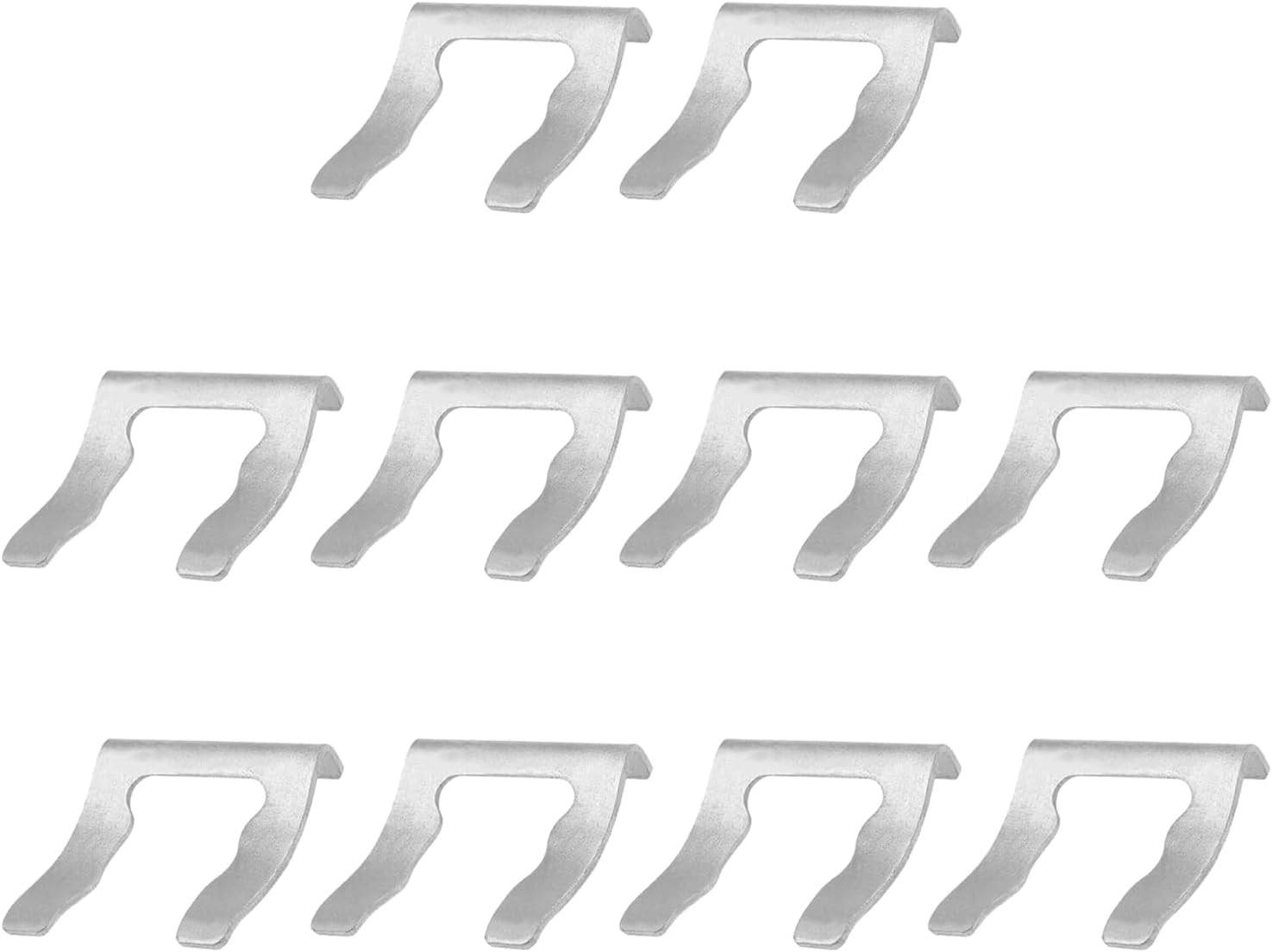 10Pcs Stainless Steel Car Brake Hose Clips - Strong| Durable Replacement U Shape view 2