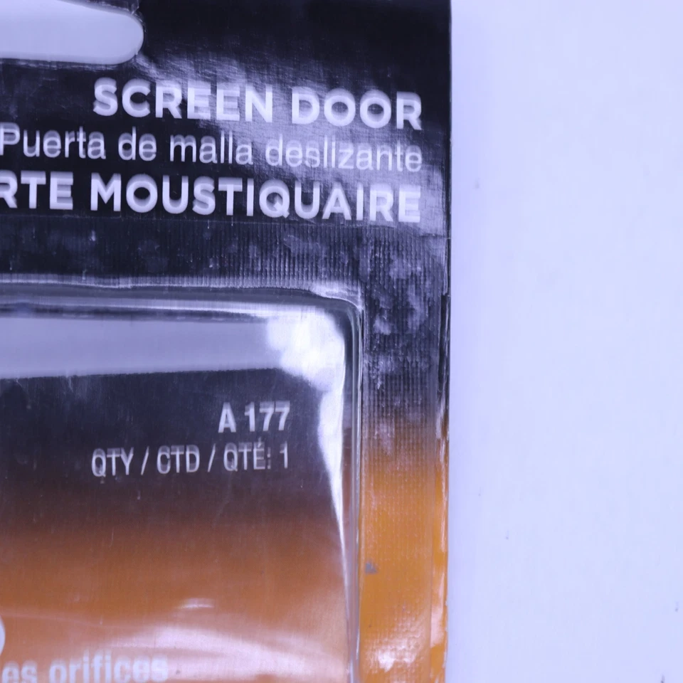 Pestillo de puerta con pantalla corredera Prime-Line y tirador de plástico negro 3 orificios centro A177 Foto 2 de 4