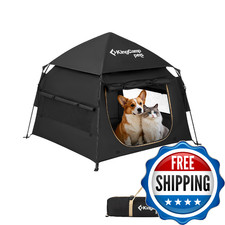 KingCamp Dog Tent, Large Portable Outdoor Indoor Dog House with 600D Oxford Fabr