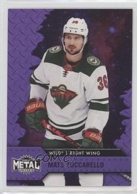 2020-21 Skybox Metal Universe Purple Spectrum 57/199 Mats Zuccarello #6 2d8