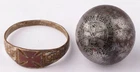 Iron Cross Ring Steel ball WWI German empire WW1 Military award decoration Order