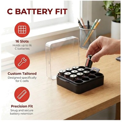 Protective Battery Organizer for Travel