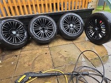 Set Of Genuine BMW F10 F11 F18 17" Alloys 6857671 PIRELLI Cinturato P7 225/55/17