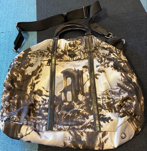 PRADA BN2044 2way Shoulder Bag Tessuto Landscape Pattern From Japan