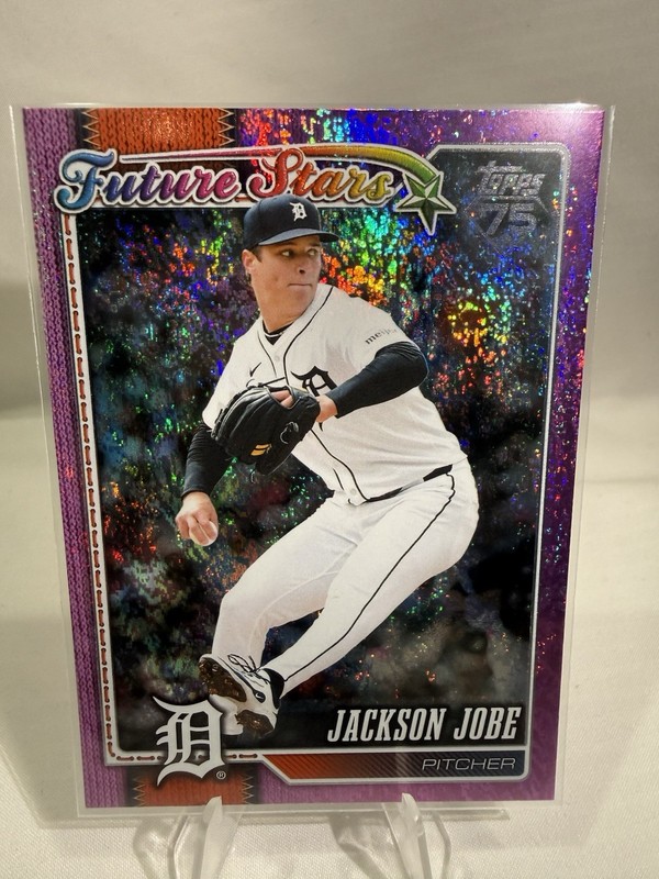 2026 Topps Series 2 Jackson Jobe Purple Sparkle Glitter #532 - Tigers